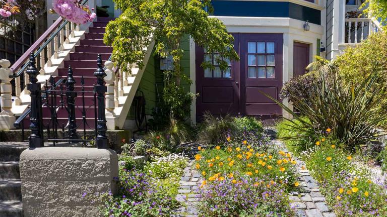 Facade of San Francisco home.